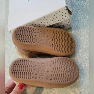 Ten Little High Top Sneakers with Furry Lining - Chestnut Brown - Size 7.5